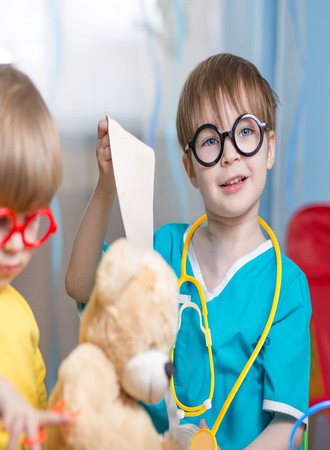 RoundFunny 20 Pcs Kids Stethoscope Toy Real Working Plastic Stethoscope for Kids Role Play Girls Boys Doctor Nurse Accessories Costume School Career Day Cosplay(Multicolors) - Image 5